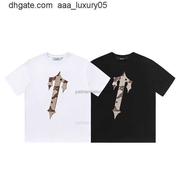 

designer fashion clothing tees tshirt trapstar american fashion brand summer new oblique t printing youth loose relaxed youth short sleeve t, White;black