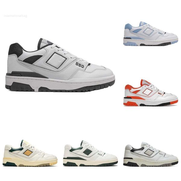 

designer new bb550 b550 550 casual shoes mens women white green grey cream black blue rich paul unc evergreen purple shadow silver cyan aura
