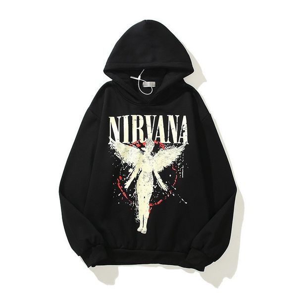 

men hoody hoodie mens hoodie designer pullover warm sweatshirts loose long sleeve hooded jumper mens casual women clothing, Black