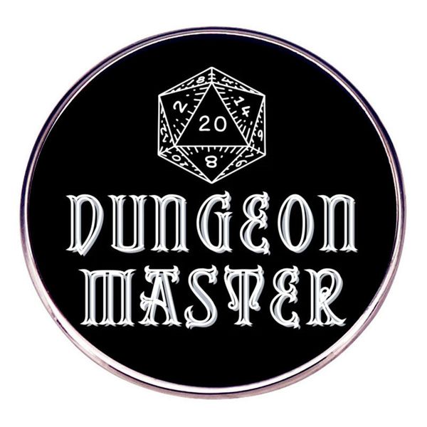 

dragon and dungeon game pin cute anime movies games hard enamel pins collect metal cartoon brooch backpack hat bag collar lapel badges, Blue