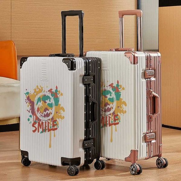 

luggage compartment female cartoon boarding password box large capacity thickened silent universal wheel travel male 0626-222