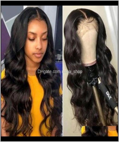 

products drop delivery 2021 yyong 30 32 inch 13x6 13x4 lace front human hair wigs for black women remy malaysian body wave 4x4 clo7166549, Black;brown