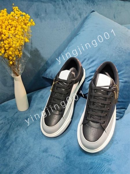 

new luxurys fashion white black leather calfskin sneakers shoe comfort outdoor trainers womens and men casual walking size35-46