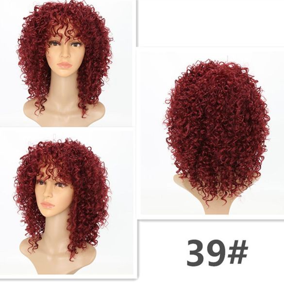 

kinky curly wigs for black women synthetic hair color 39 long red black afro wig 16 inches1836343