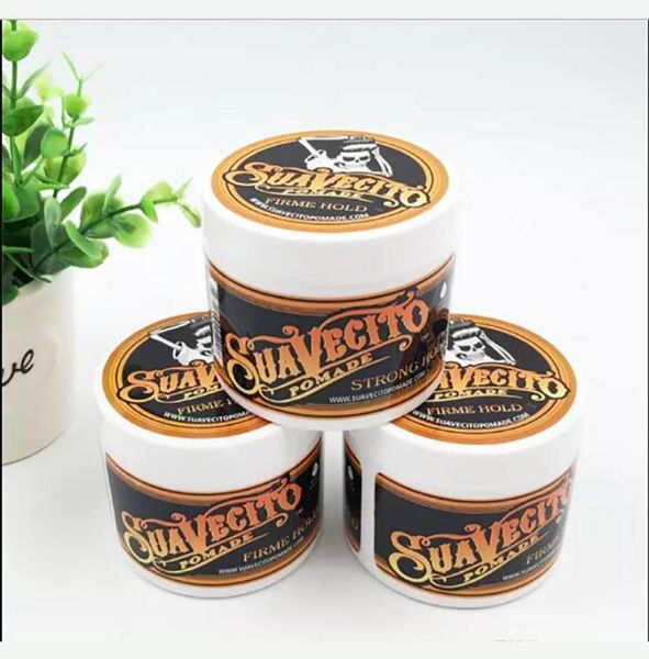 

suavecito pomadehair wax gel style firme hold pomades waxes strong hold restoring big skeleton hair slicked back hair oil wax mud8434481