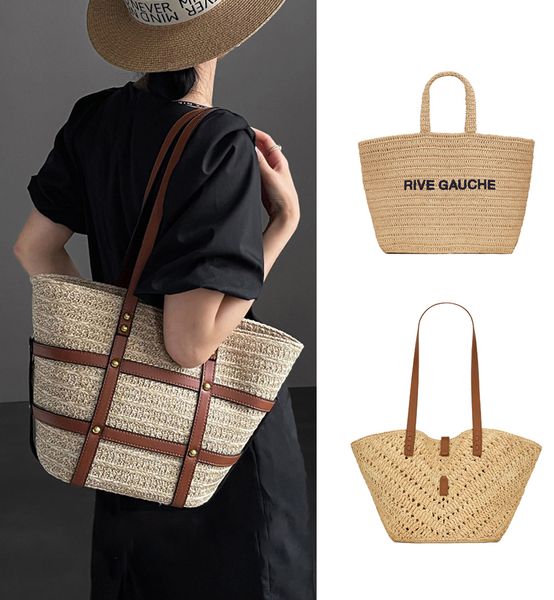 

cross body shop luxury designer bag rive gauche weekender shoulder basket bags totes handbags large womens mens handle lady weave clutch bea