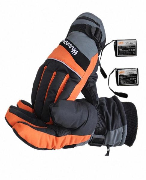 

2020 2020 new fashion winter usb hand warmer cycling motorcycle bicycle ski gloves rechargeable battery heated gloves electric the3604427, Black