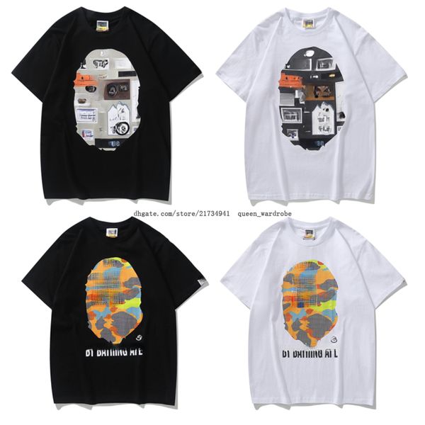 

shark tshirts summer mens designer shirt shorts oversized t shirts for men designer tshirt men clothes designer bathing ape tshirts bathe ap, White;black