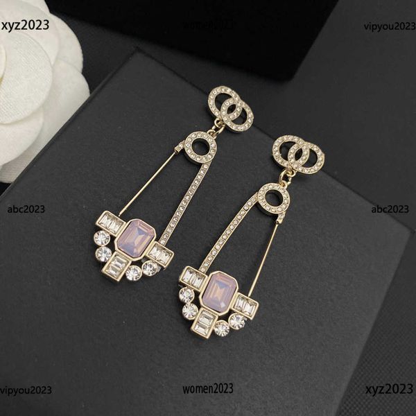 

designer women earrings pin shaped pendant dangle jewelry fashion pendant earring #including brand box new arrival, Silver