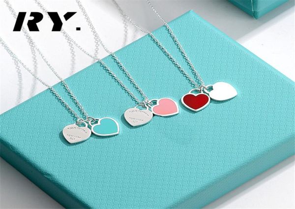 

luxury brand necklace tif heart pendant women 925 sterlling silver designer design halter jewelry valentine039s day gift origin3137961
