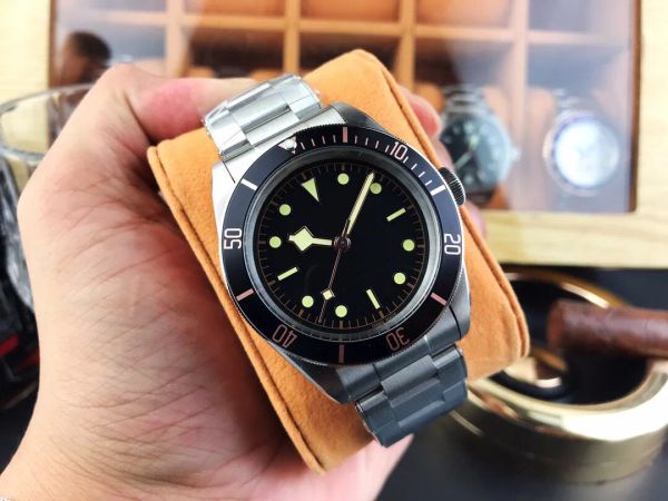 

mens watch watch designer watches 41mm black bay automatic movement watch fashion mechanical sapphire movement dhgate mean vesace watch lumi, Slivery;brown