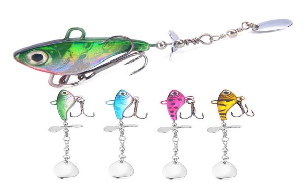 

new metal vib fish spinbait 8cm 125g wobbling spybait bass spinnerbaits vibrations jigging fishing lure2437093