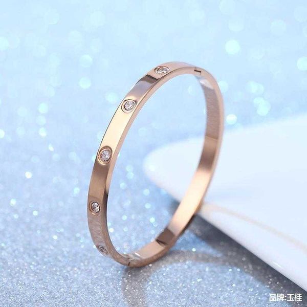 

counter quality card fashion couple ten diamond titanium bracelet stars full jewelry stainless steelny1l, Black