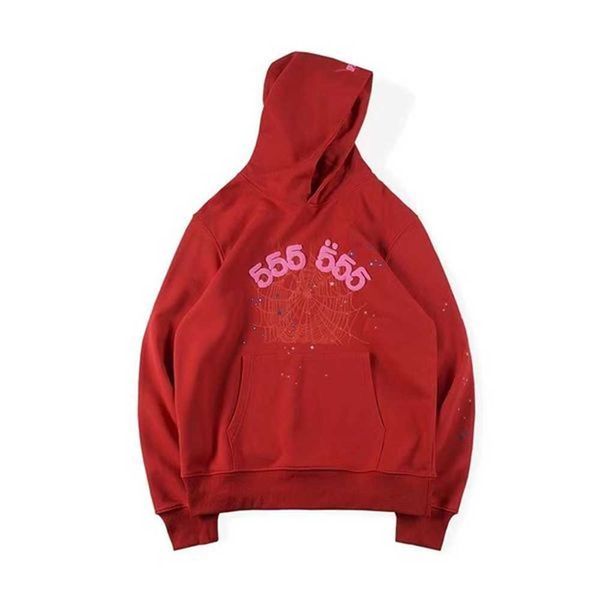 

men hoodie designer 55555 sweatshirt bubble print sp5der men's women fabric spider web pullover wgnf, Black