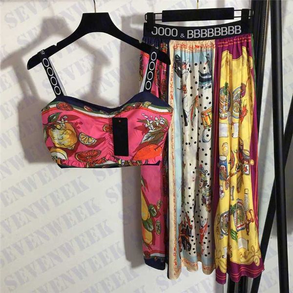 

dresses vintage pattern sling tanks dress suits womens dot print high waist pleated skirts fashion summer vest skirt for party, Black;gray