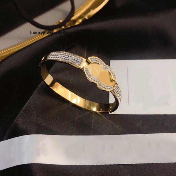 

20style 18k gold plated bangle bracelets luxury brand designers letter leather fashion women love embossed stamp bangle wedding jewellery gi, Black