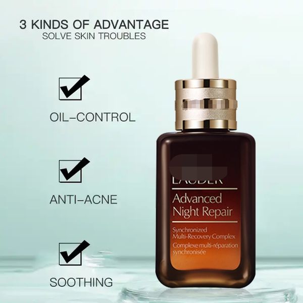 

factory price brown bottle 7th advanced night serum repair essence 50ml 100ml ups