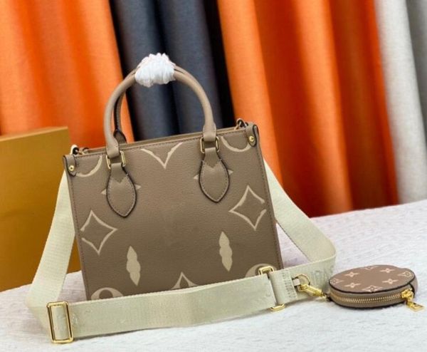 

5a onthego bags on the go designer tote bag mummy totes 25cm 2pc messenger crossbody shoulder bag wallet shoppingbag