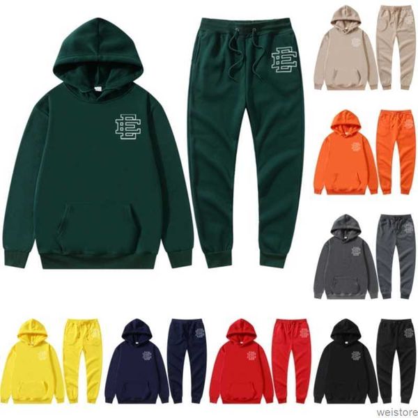 

designer mens ee hoodie tracksuits eric emanuel sweatshirts pullover streetwear oversized clothing letter printed hooded jumper asian size, Black