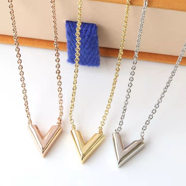 

fashion l designer luxury love heart necklace gold necklaces women stainless steel pendant love women marry jewelry wedding party, Silver