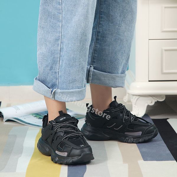 

designer track 3.0 sneakers triple platform trainer shoes men women leather sneaker white black green 36-44 b0, White;red