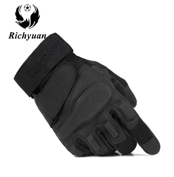 

us military tactical gloves outdoor sports army full finger combat motocycle slipresistant carbon fiber tortoise shell gloves5723154, Black