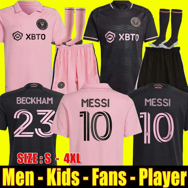 

messis 2023 2024 miami cf soccer jerseys inter matuidi higuain jean fray campana yedlin beckham mls 22 23 24 football shirt player, Black;yellow