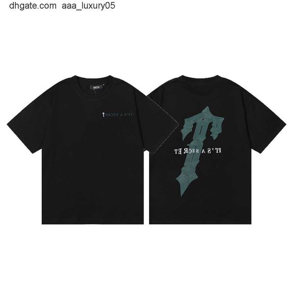

designer fashion clothing tees tshirt trapstar irongate t high frequency cotton short sleeve t-shirt for men women casual streetwear loose s, White;black