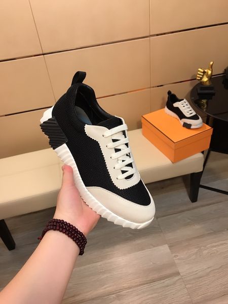 

casual shoes for men women new italy brand fashion luxury high rs breathable leather dress sneaker d0054, Black
