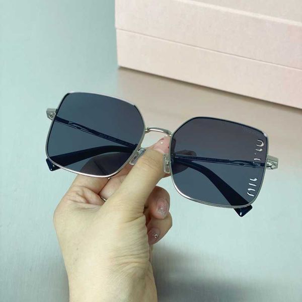

miao's miu high-end sun uv resistant large box small sunglasses, White;black