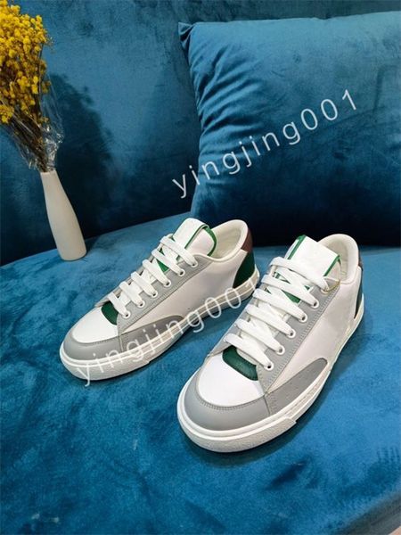

luxury fashion white black leather calfskin sneakers shoe comfort outdoor trainers womens and men casual walking size35-46