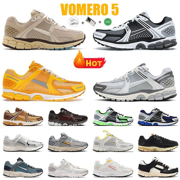 

2023 new vomero 5 white black silver running shoes oatmeal tone yellow casual sports wheat grass sp vast grey sail beige red matcha green ea