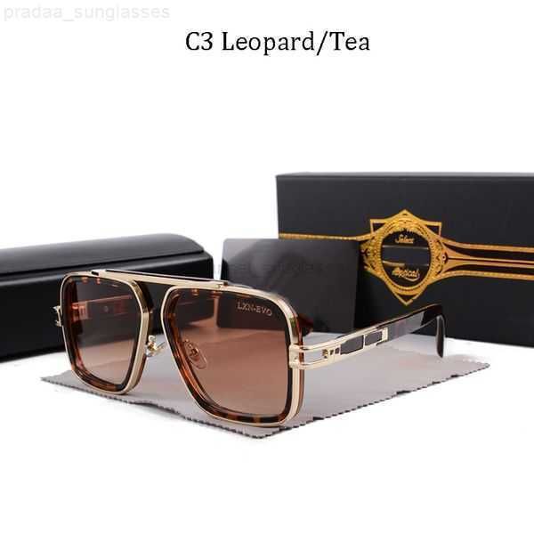 

2023 men vintage pilot dita sunglasses square women's sun glasses fashion designer shades luxury golden frame sunglasses uv400 gradient, White;black