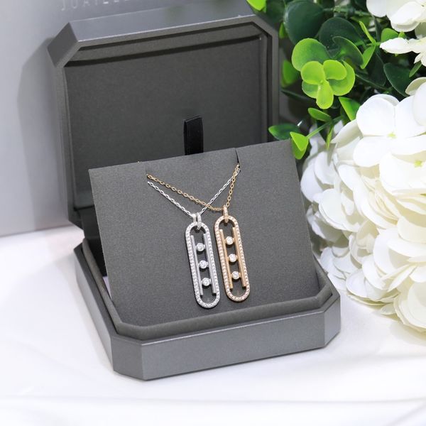 

selling sliding necklaces with full diamond hollowed out pendants long sweaters chain chains bone chain accessories as a gift for your frien, Silver