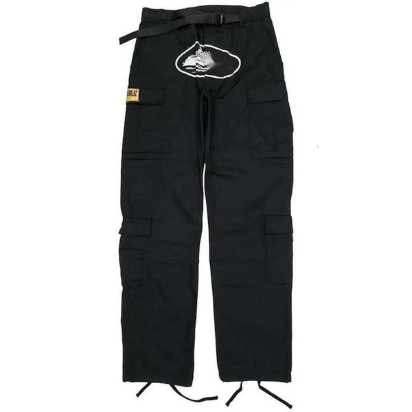

corteizs cargo men's pants mens designers jogger hip hop summer breathable high streetwear pockets sweatpants fashion brand summer ftcv, Black