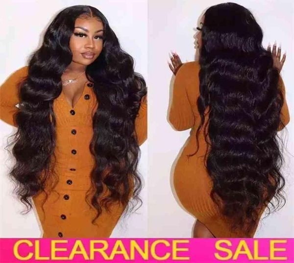 

30 inch wig transparent al t part brazilian wavy body wave lace front human hair wigs8790007, Black