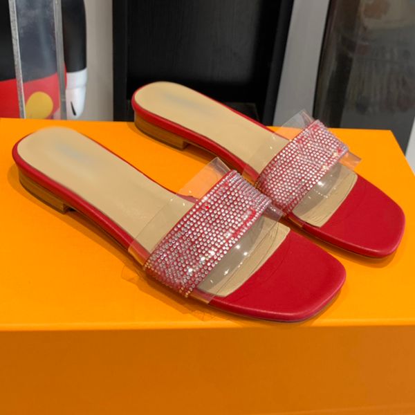 

2023 fashion designer slippers women slipper ladies flat slides fashion summer beach sandals brand leather flip flops -467, Black
