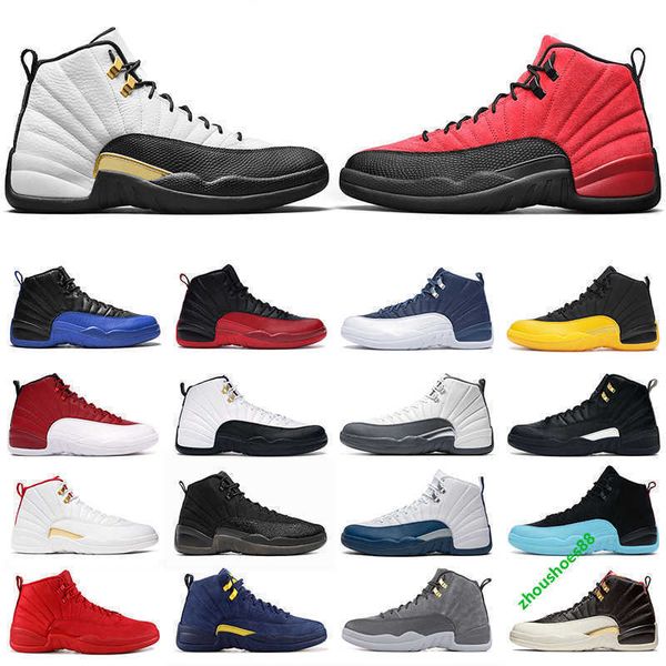 

men basketball shoes jumpman 12s 12 royalty taxi utility grind dark concord reverse flu game playoff university gold indigo mens trainers