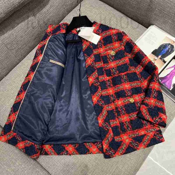 

women's jackets designer brand jacket gggg new fall winter western suit jacket high-end coat fashion tweed leisure spring birthday gift, Black;brown