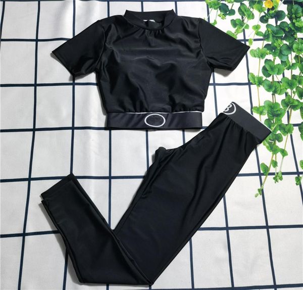 

womens yoga outfits tracksuits exercise fitness outdoor sportwear girls running outfits bra long pant gym closedfitting clothing5135547