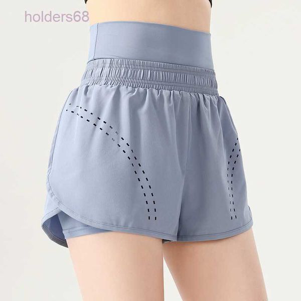 

new designer ms yoga shorts ll summer high waist alignment the wardrobe malfunction running breathable and comfortable leisure gym training, Black