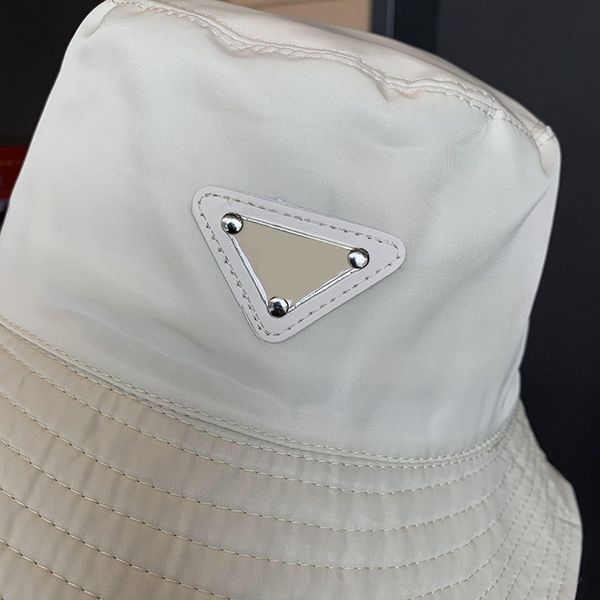 

summer hat womens re nylon buckets hats for men solid color casquette couple smooth light weight fisherman cap with metal triangle morden fa, Blue;gray