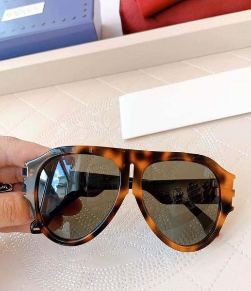 

2020 new fashion design sunglasses 0665 classic pilot frame simple summer style uv400 lens protection eyewear with box6238646