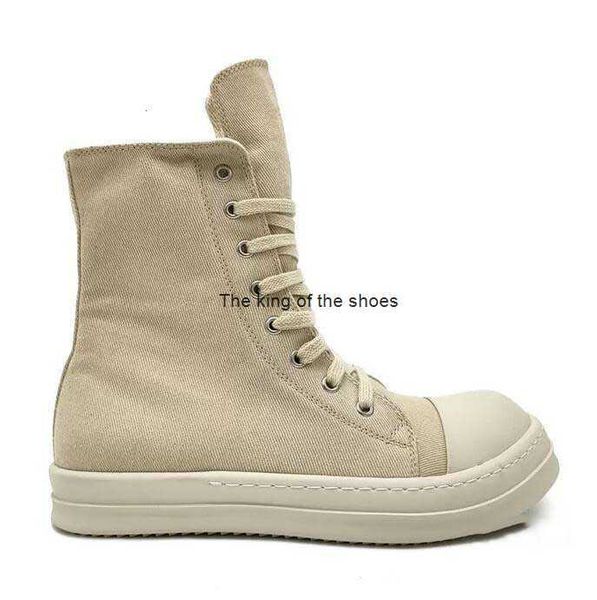 

cloth sail boots ro men's high-shoes women's casual black lace-up martin boots