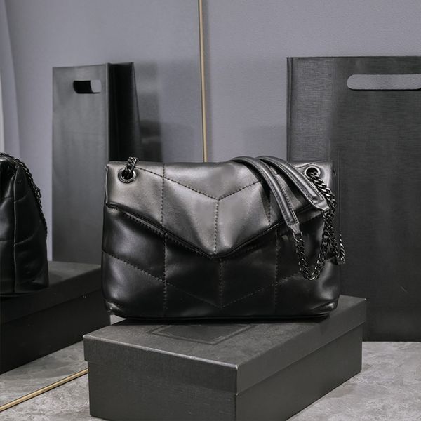 

luxurys designers shoulder bag wallet women leather crossbody bags quilted sheepskin purse fashion handbags ladies metal chain clamshell mes