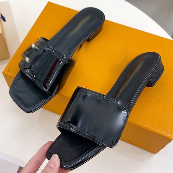 

2023 fashion brand slide man black slippers women stripe slides white red beach slippers size 35-40 -456