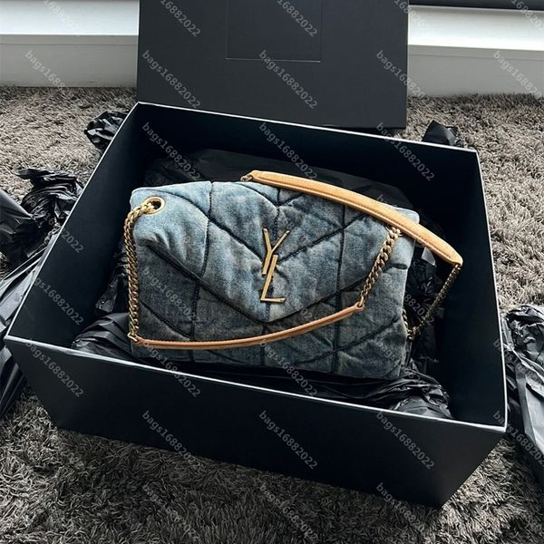 

10a niki bags women one shoulder crossbody bag designer handbag chain shoulder bag suede denim messenger bag ysls envelope bag phone crossbo