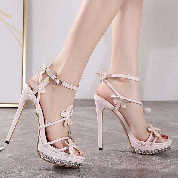 

lady sandals ladies heels versatile bow tie thin heel women's waterproof platform high shoes, Black