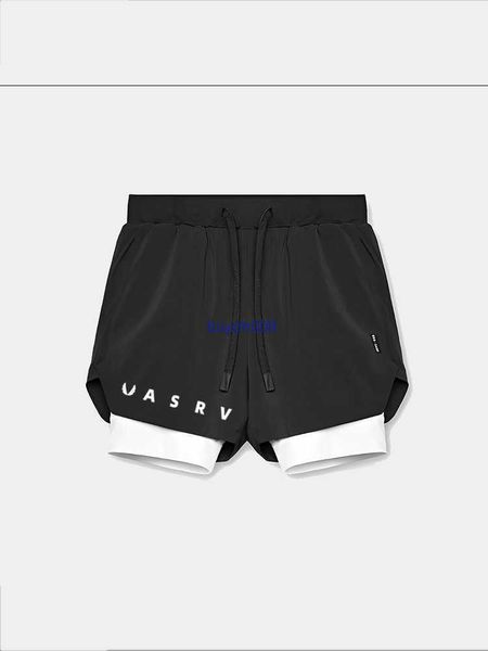 

brand asr men's fashion fitness shorts summer american basketball pants fake two pieces with double lining running sport three pieces, White;black