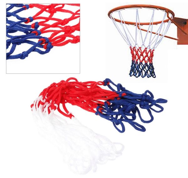 

universal 5mm red white blue basketball net nylon hoop goal rim mesh3593818